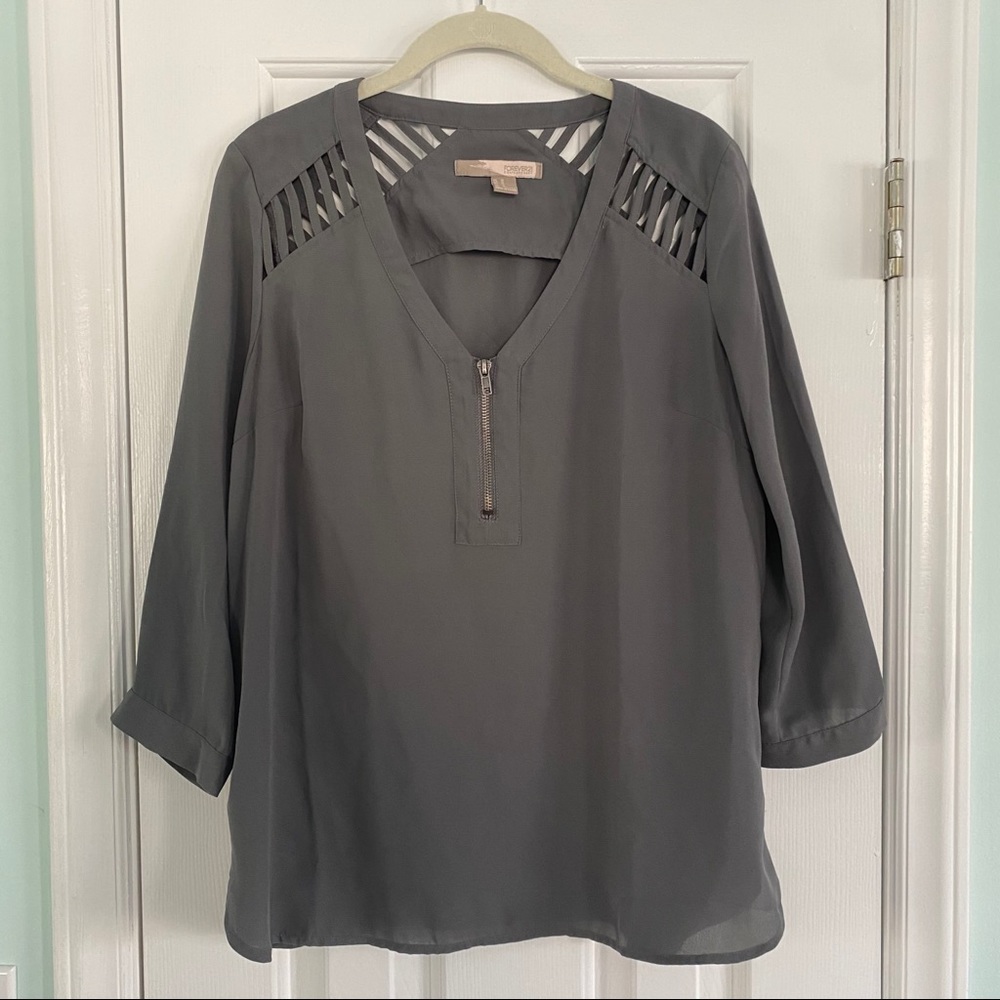 V-neck blouse